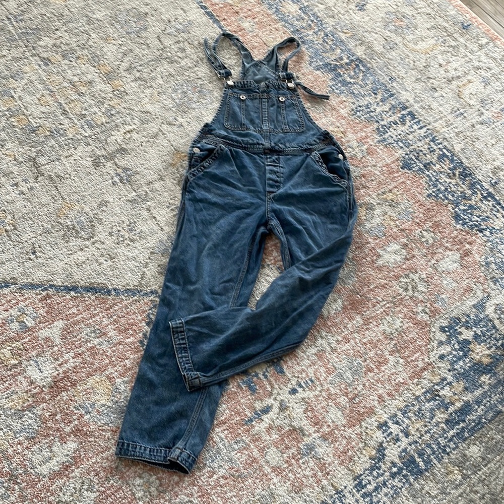 Free People denim overalls